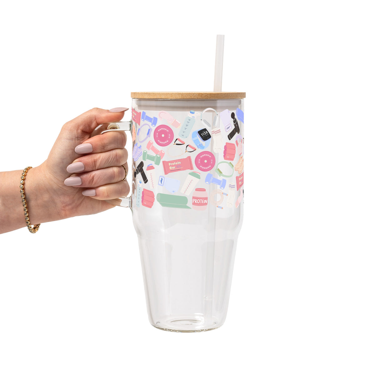 Gym Essentials Glass Cups