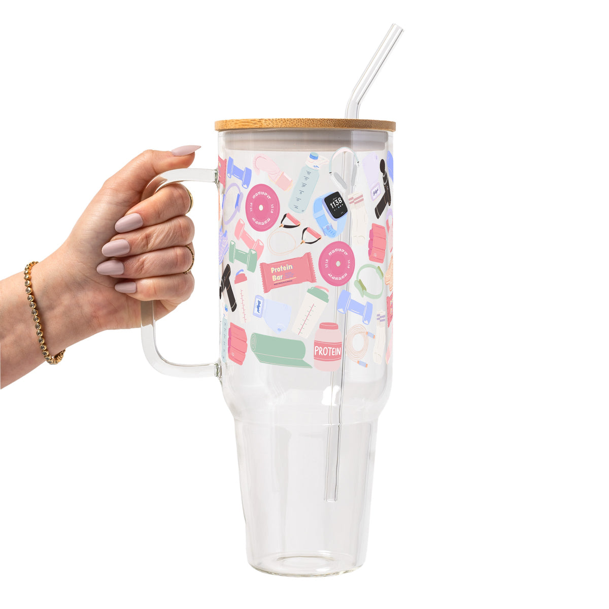 Gym Essentials Glass Cups