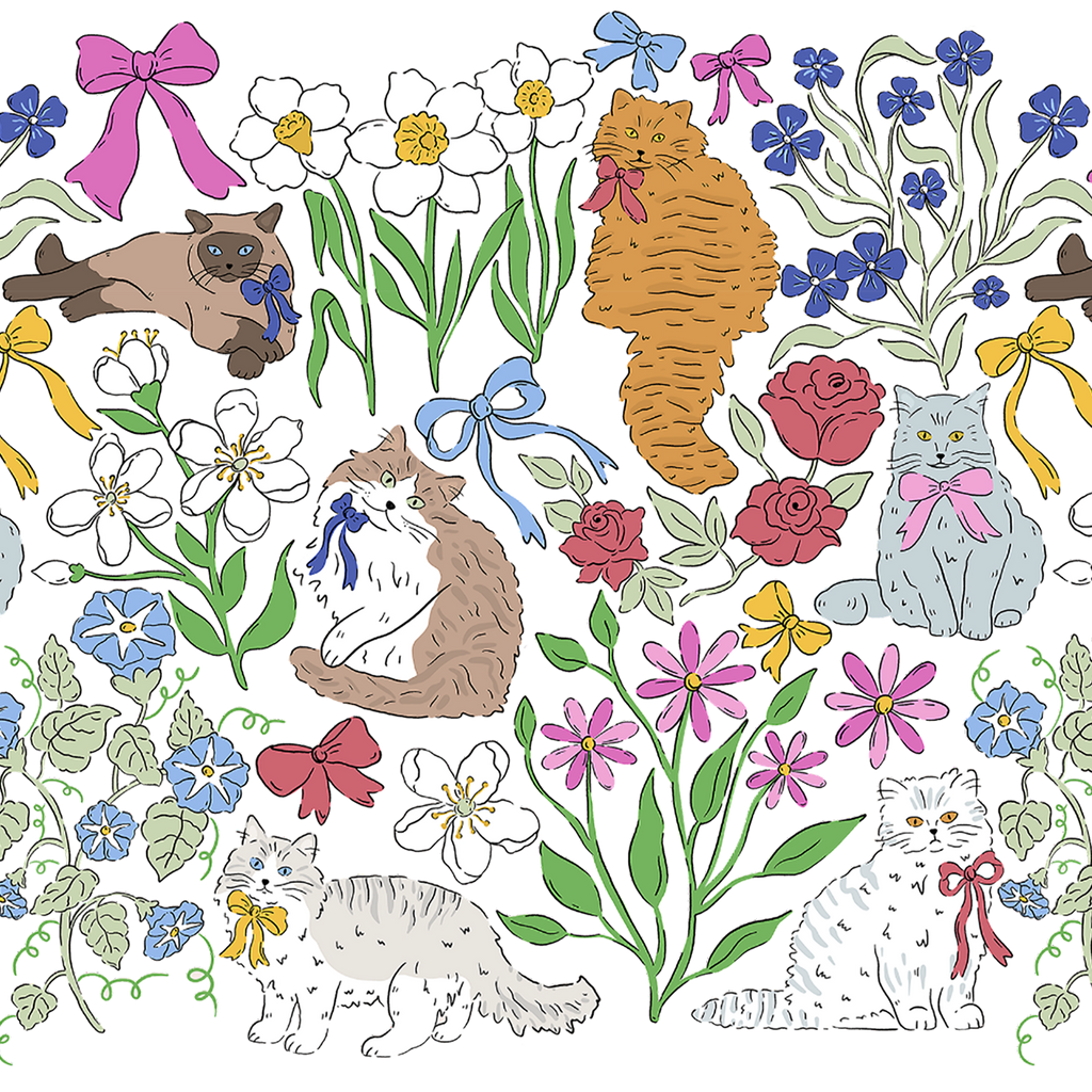 Grandma Core Cats Glass Cups