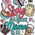 Stay At Home Mama Glass Cups