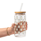 Soft Magnolias Glass Cups