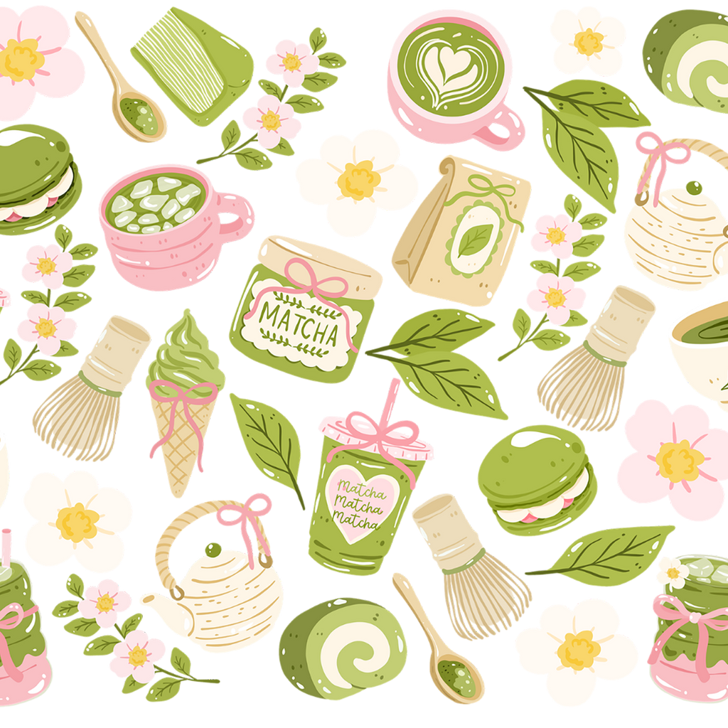 Matcha Moments Glass Cups
