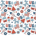 Patriotic Summer Vibes Glass Cups