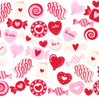 Valentine's Day Sweets Glass Cups