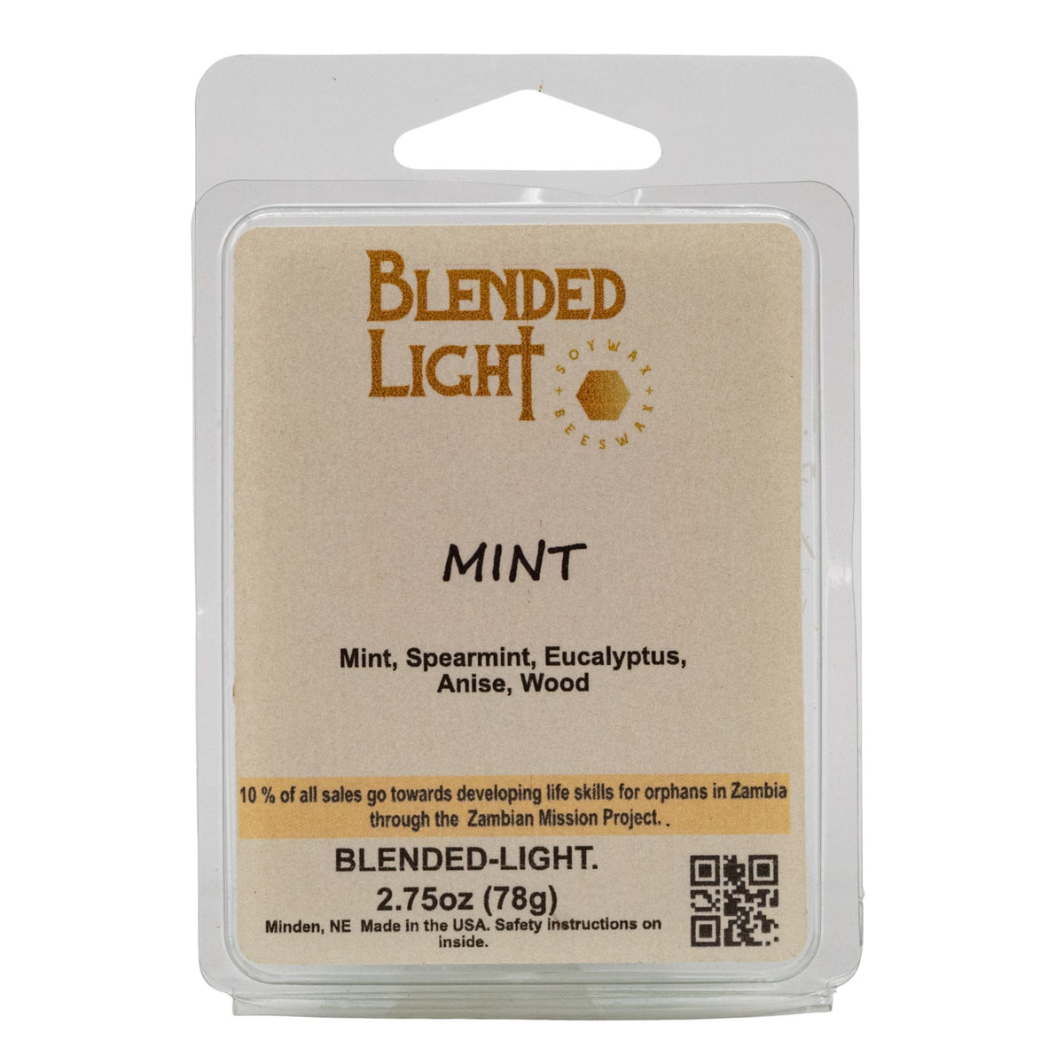 Mint Scented Wax Melts | 2.75 oz | Blended Light