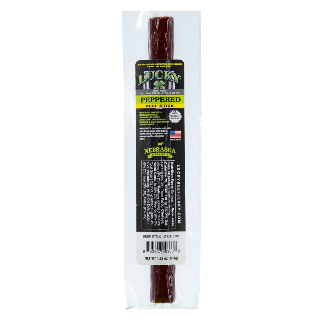 Black Pepper Beef Stick | Pack of 12 | 1.25 oz | Nebraska Star Beef