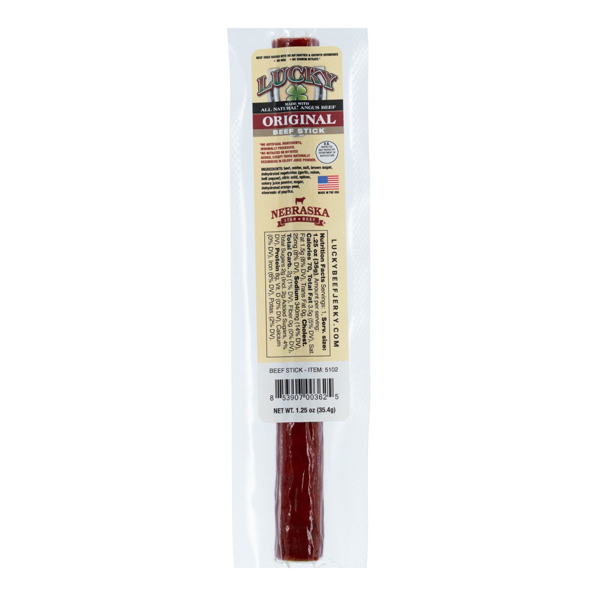 Original Beef Stick | Pack of 48 | 1.25 oz | Nebraska Star Beef