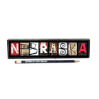 Red Nebraska Word Block | Multiple Sizes | Letters of Love Designs
