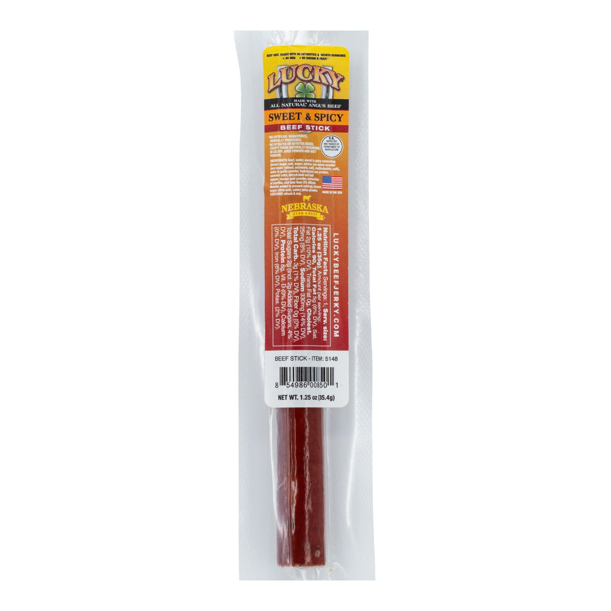 Sweet & Spicy Beef Stick | Pack of 48 | 1.25 oz | Nebraska Star Beef
