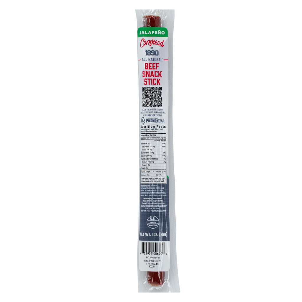 Jalapeno Flavor Beef Stick | 1 oz | Pack of 12 | JVL Enterprises
