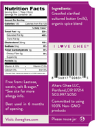 Grass-Fed Chai Spice Ghee | Ahara Rasa