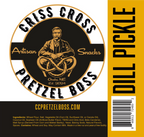 Dill Pickle Flavored Pretzels | 10 oz | Criss Cross Pretzel Boss