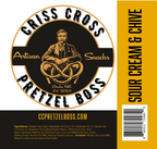 Sour Cream & Chive Flavored Pretzels | 10 oz | Criss Cross Pretzel Boss