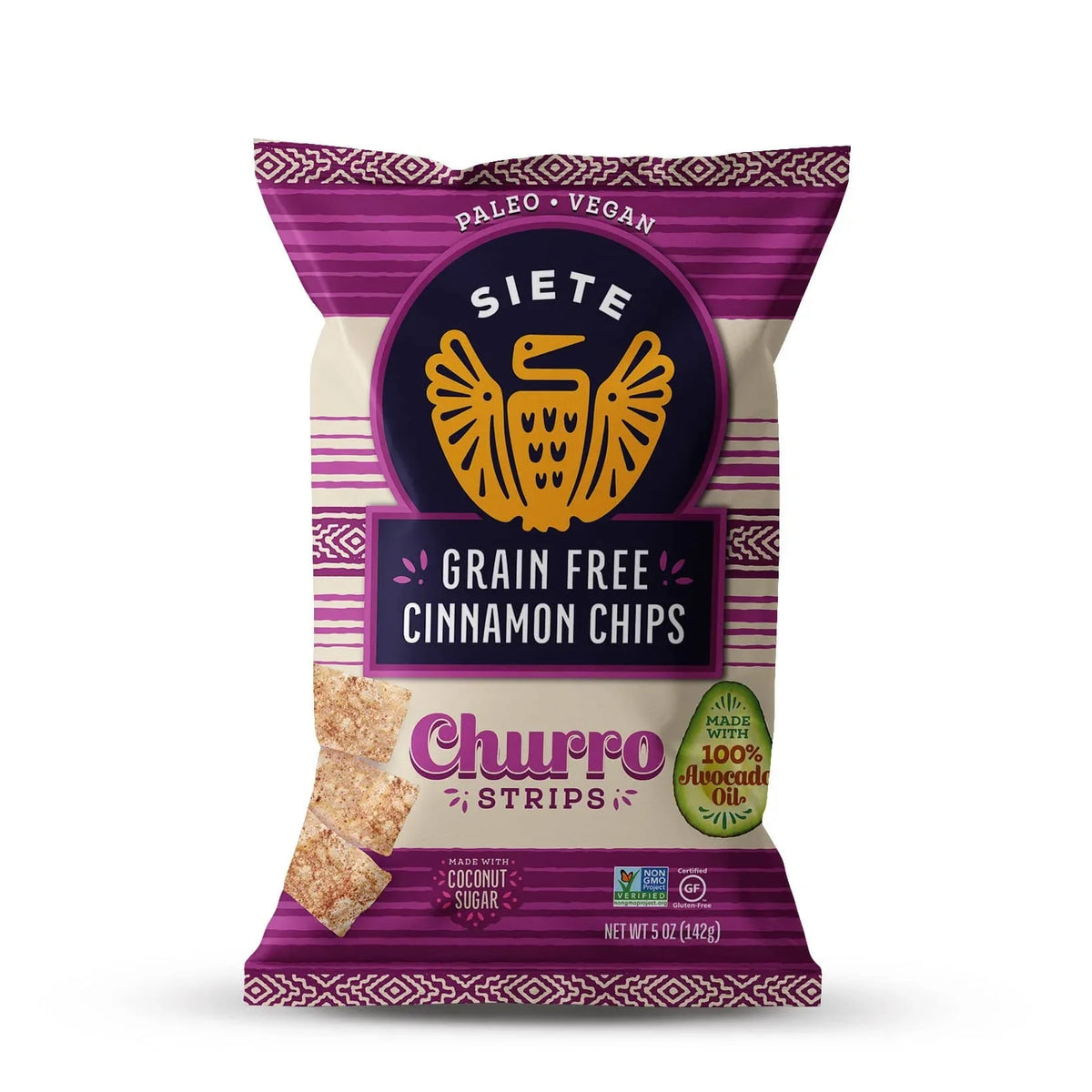Siete Cinnamon Churro Strips, 5 oz (Case of 12)