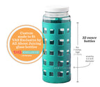 Geometric Cube Silicone Protective Bottle Sleeves Set, for 32oz Bottles