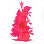 Snowmen Christmas Tree Magnetic Plaque | 3.5" x 6" | Multiple Color Options | Glowing Creation