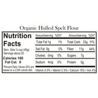 Organic Spelt Flour | Pack of 4 | 1.5 lb | Non-GMO | Shipping Included | Grain Place Foods