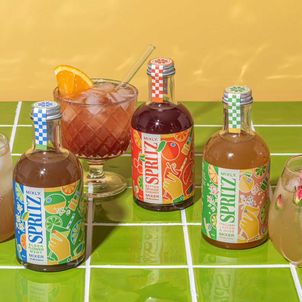 Bitter Orange Cherry Spritz | Non Alcoholic Cocktail & Mocktail Mixer