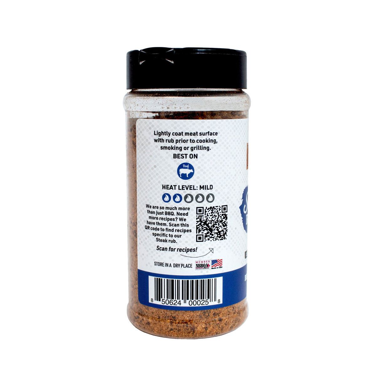 Steak Gluten Free Natural Keto Friendly BBQ Rub 8.9 oz