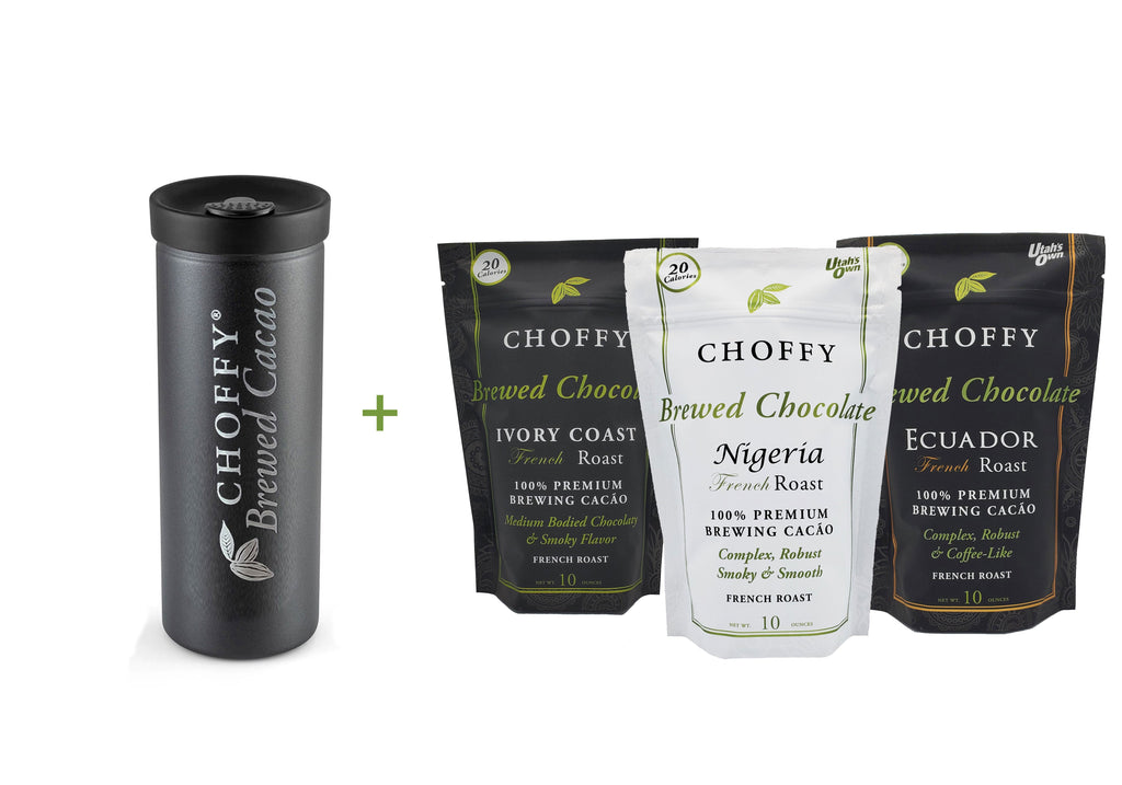 Choffy Brewed Cacao - French Roast Starter Kit