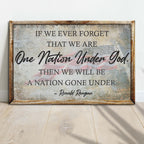 One Nation Under God Ronald Reagan Sign III