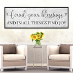 Count Your Blessings Sign III