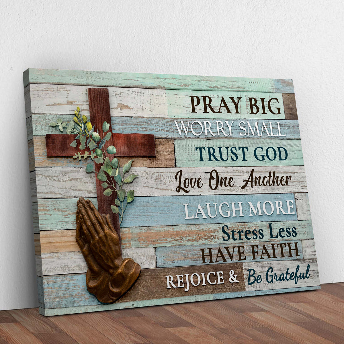 Trust God Love One Another Sign