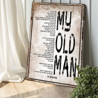 My Old Man, Happy Father's Day Sign