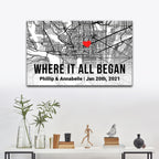 Couple Street Map Sign II