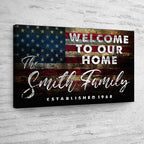 Welcome To Our Home Sign III
