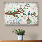 Love Birds Couple Sign