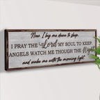 Now I Lay Me Down To Sleep Sign