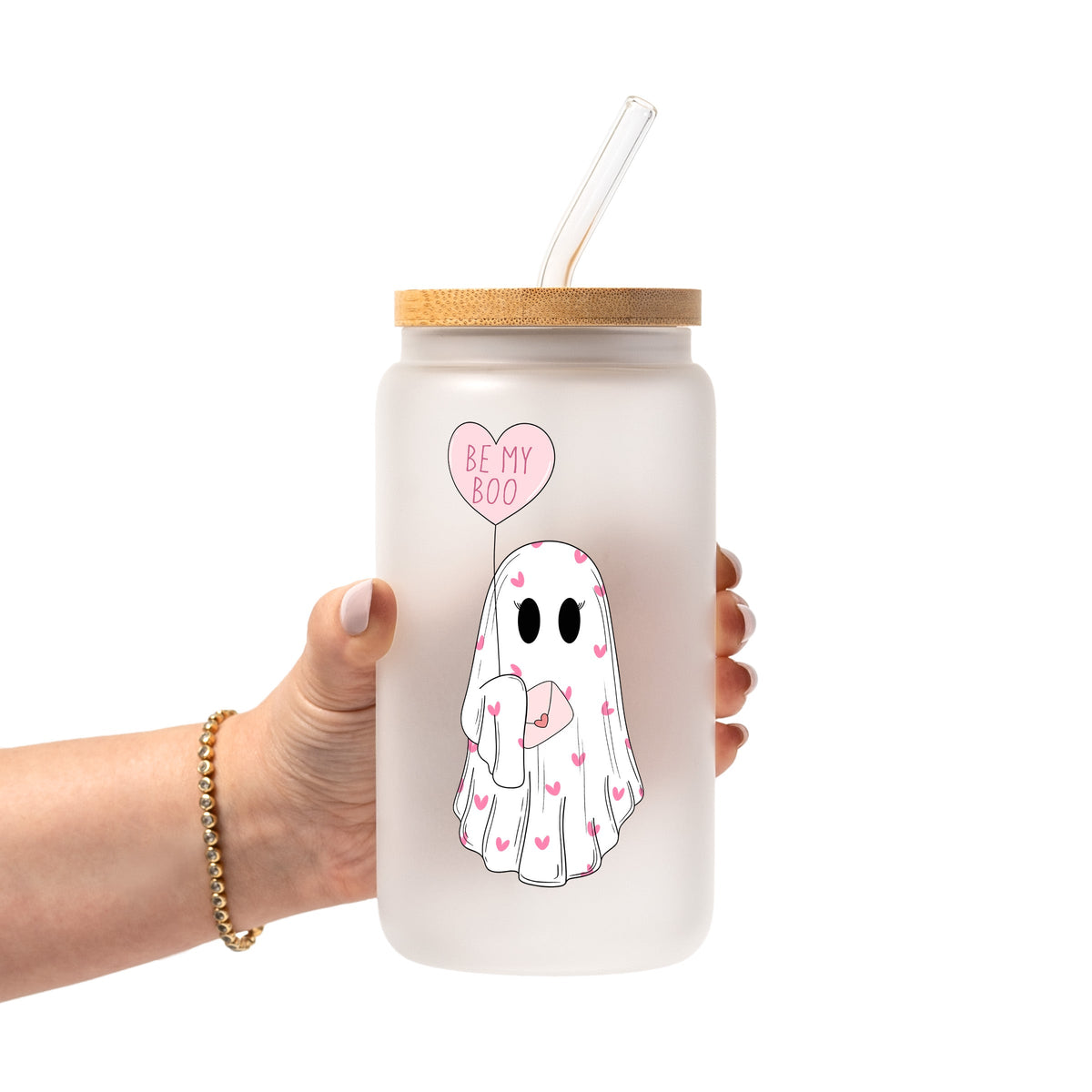 Be My Boo Ghostie Glass Cups