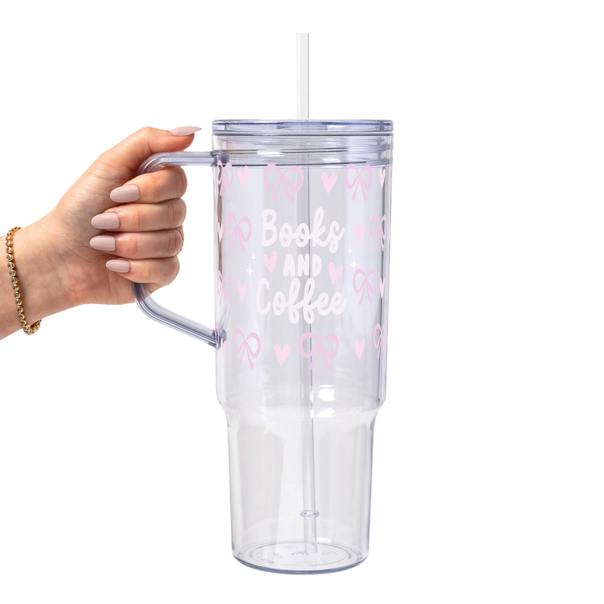 Coquette Books + Coffee Glass Cups