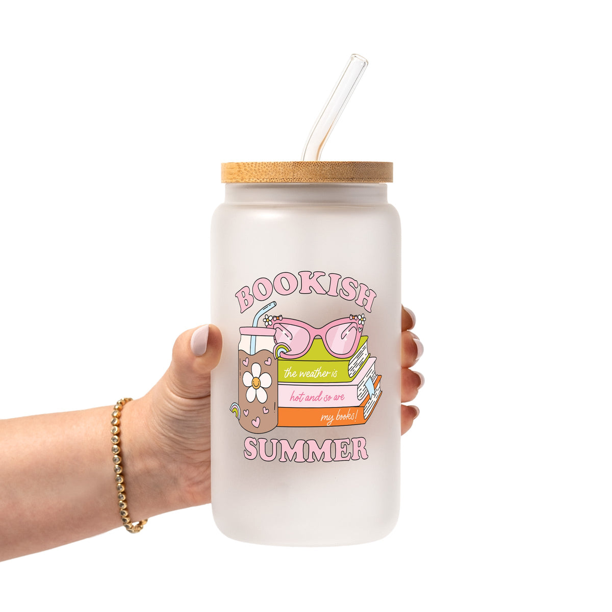 Bookish Summer Glass Cups