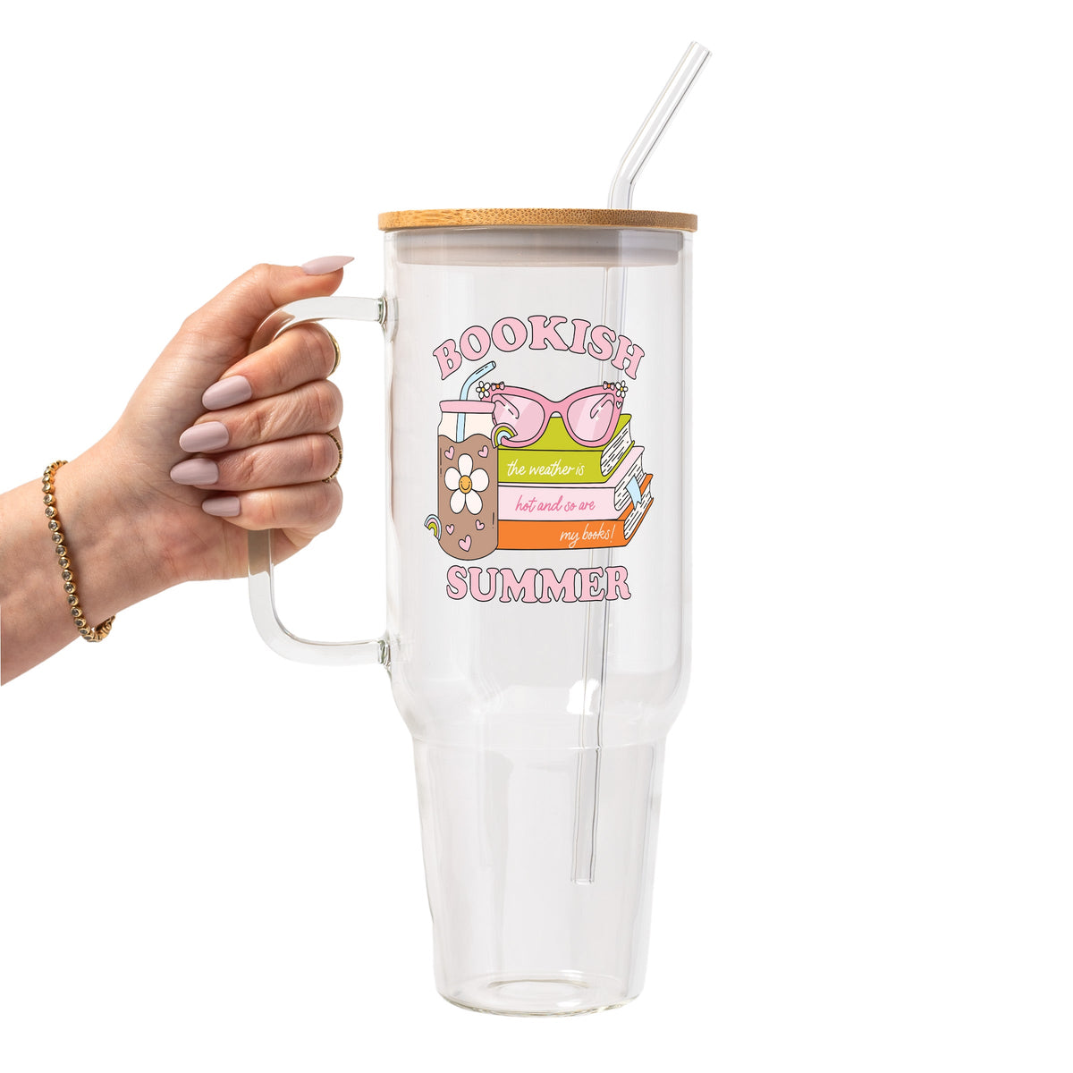 Bookish Summer Glass Cups