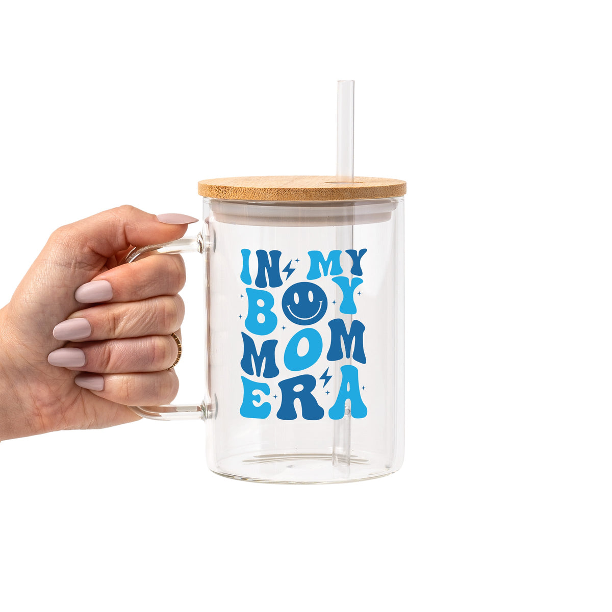 In My Boy Mom Era Glass Cups