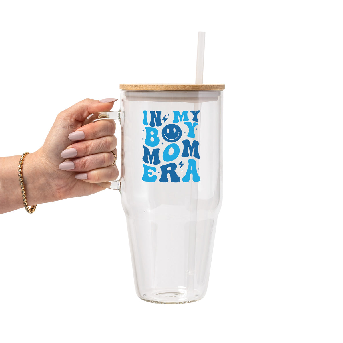 In My Boy Mom Era Glass Cups