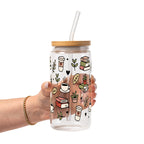 Bookish Book Lover Glass Cups