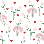 Coquette Tulips Glass Cups
