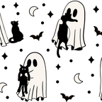 Ghost Holding Cats Glass Cups