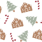 Gingerbread House Christmas Glass Cups