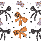 Halloween Bows Glass Cups