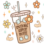 Emotional Support Jenna Bestie Glass Cups