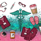 Sips & Scrubs Medical Glass Cups