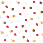 Mini Ladybugs & Daisies Glass Cups