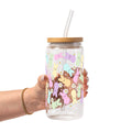Pastel Easter Bunny Glass Cups