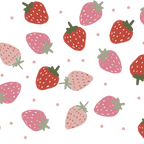 Watercolor Cutie Strawberries Glass Cups