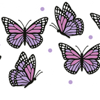 Butterfly Daisy Glass Cups