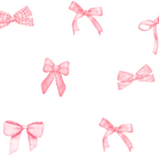 Pink Coquette Bows Glass Cups